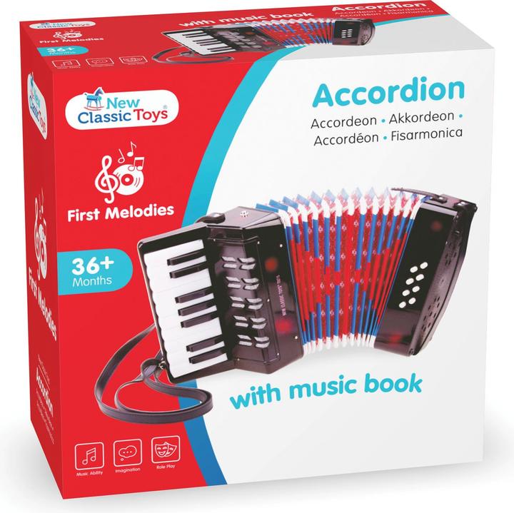 Actual product image New Classic Toys Accordion (English, French, German, Dutch)