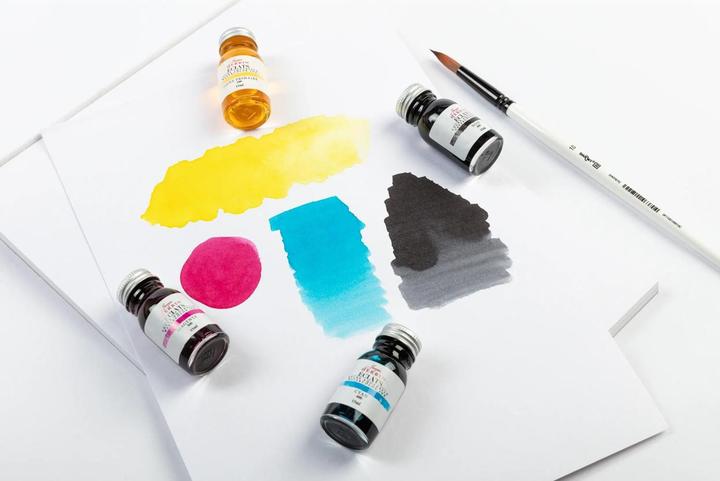 Actual product image Jacques Herbin Set mit 4 Tinten Éclats à 15ml - (Black, Blue, Red, Yellow, 4 pcs.)