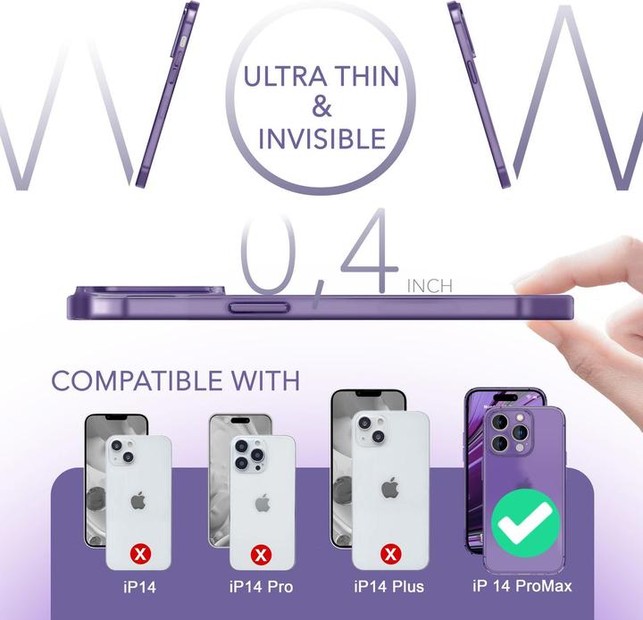 Actual product image Nalia Extremely Thin 0.3mm Matt Hardcase (Apple iPhone 14 Pro Max)