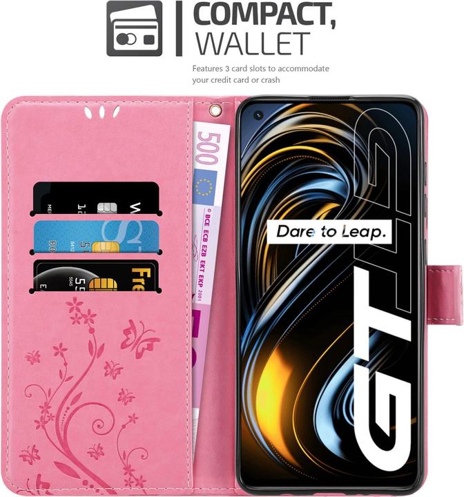 Image du produit Cadorabo Housse Flower Book pour Realme GT / GT Neo 2T / Q3 PRO (Realme GT Neo 2T, Realme Q3 Pro 5G)