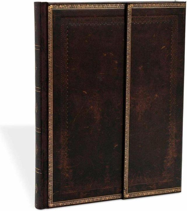 Produktbild Paperblanks Schwarzes Marokkoleder (A5, Liniert, Harter Einband)
