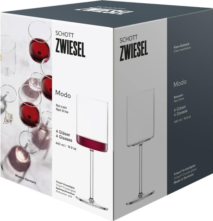 Actual product image Schott Zwiesel Red wine glass Modo 1 4 pieces (44 cl, 4 Glasses, Red wine glasses)