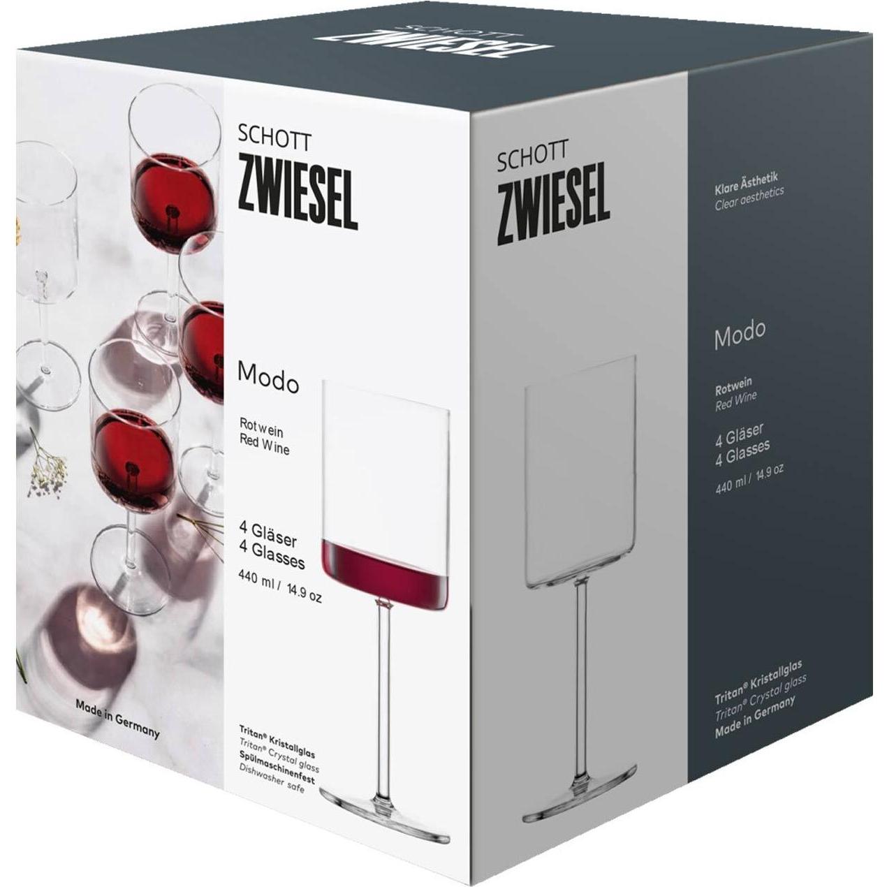 Thumbnail - Schott Zwiesel Rotweinglas Modo 1 4 Stück, Weingläser, Transparent