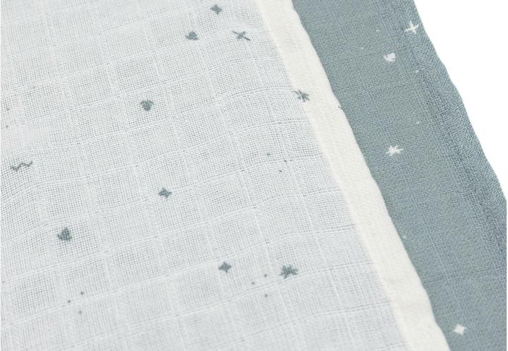 Immagine prodotto Jollein Set di 3 panni per ruttini scintillanti (70 cm, 70 cm)