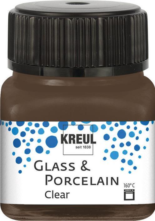 Produktbild Kreul Glass & Porcelain Clear, Porzellan- und Glasfarbe (Gelb, 20 ml)