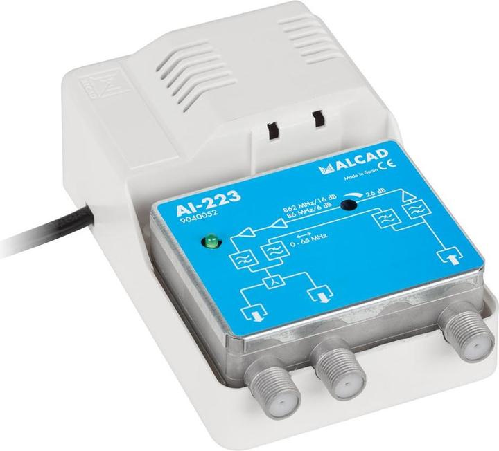Actual product image LP Internal antenna amplifier CATV (RP 65 MHz) 12V AI-223 ALCAD (Amplifier)