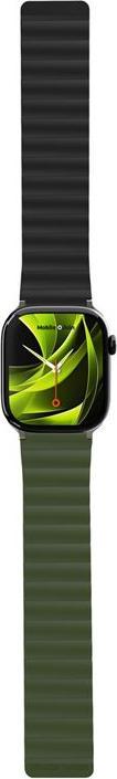 Actual product image Mobile Origin Magnetic Watch Strap II green/black - Apple Watch 49mm/46mm/45mm/44mm