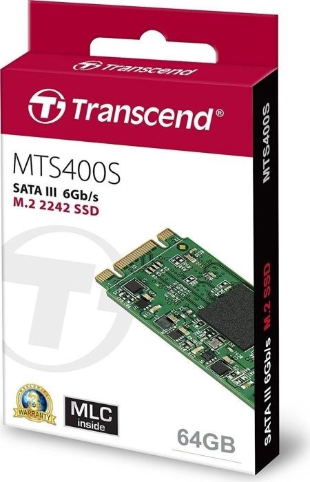 Actual product image Transcend Mts400 (64 GB, M.2 2242)