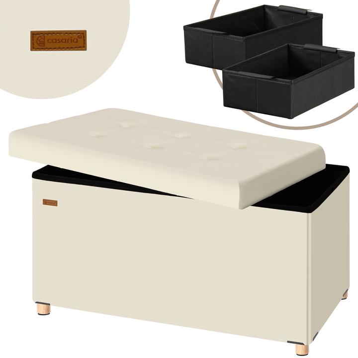 Casaria Velvet seat chest (76 cm)