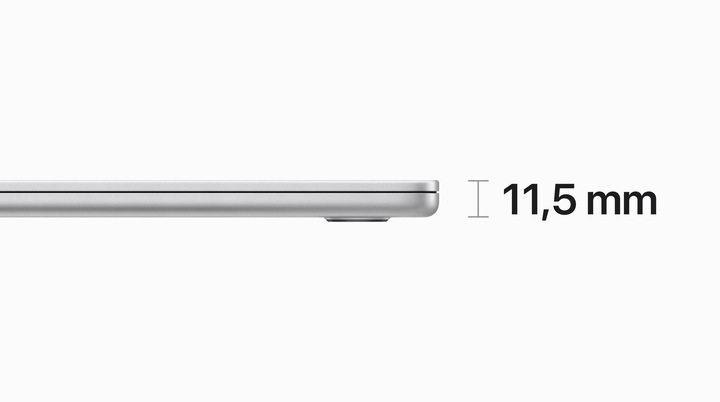 Actual product image Apple MacBook Air – 2023 (15", M2, 16 GB, 1000 GB, DE)