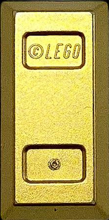 Actual product image LEGO 1x2 Gold Bar Metallic Gold - 6294492 NEW! Quantity 10x (6294492, LEGO Classic)