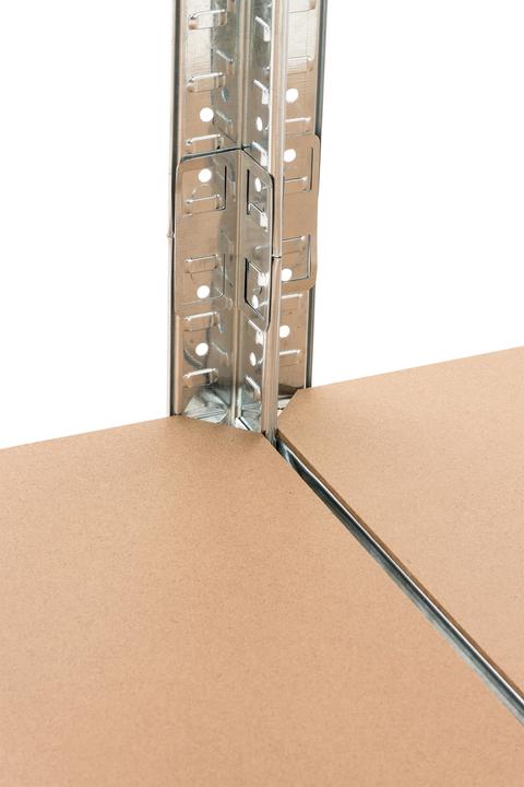 Actual product image CLP Set of 2 boltless shelves G 90x40x180 cm, silver