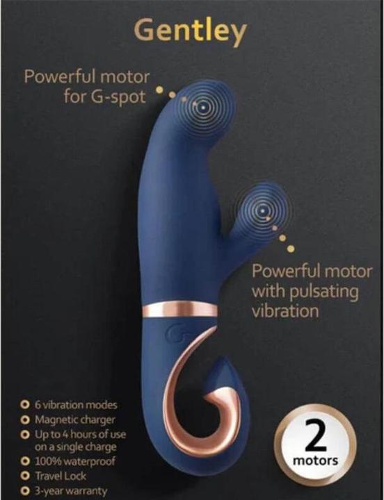 Actual product image Gvibe Soft G-Spot Vibe Caribbean Blue