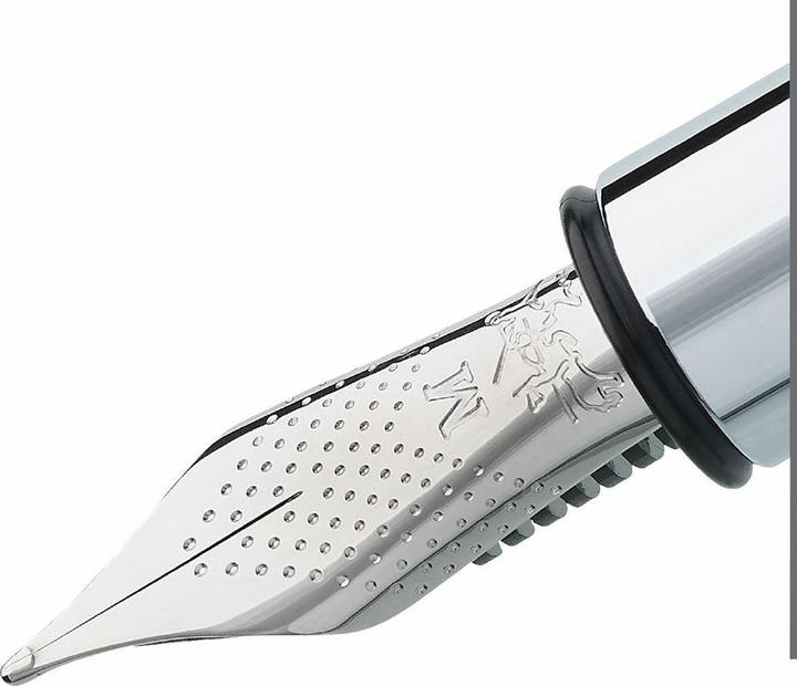 Actual product image Faber-Castell Füllfederhalter (Blue, Chromed, 1x)