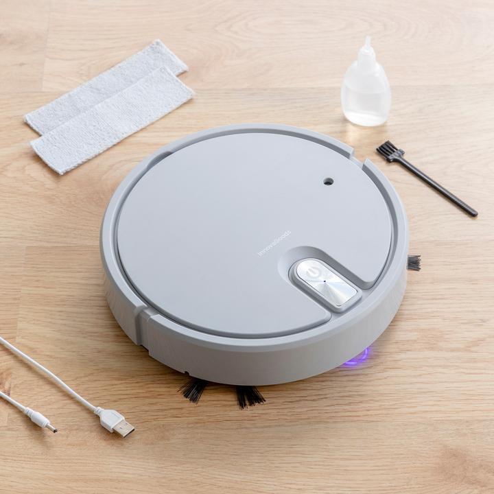 Image du produit InnovaGoods Aspirateur robot multifonctionnel et rechargeable (Robot d'aspiration et de nettoyage)