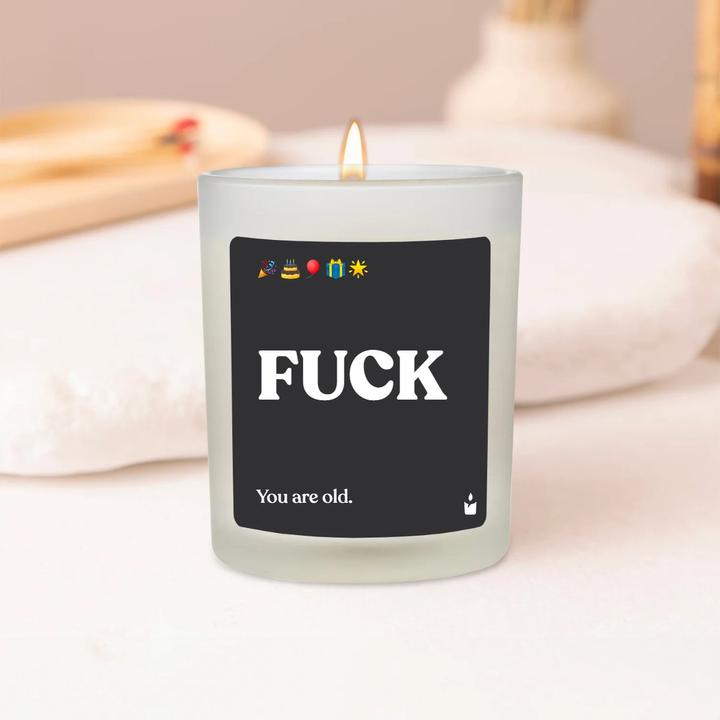 Image du produit Chatty Candles Bougie parfumée Flowery FUCK - You are old