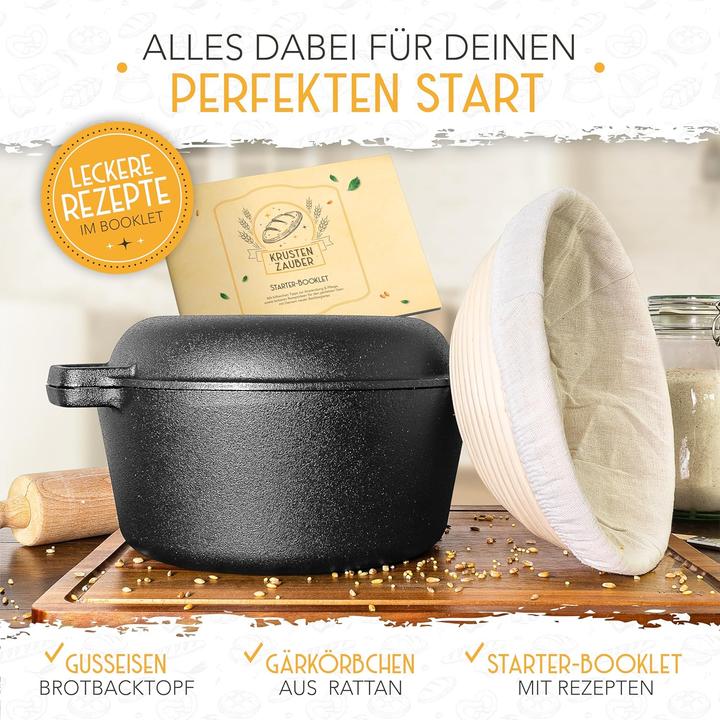 Actual product image Krustenzauber Cast Iron Bread Pot (Cast iron)