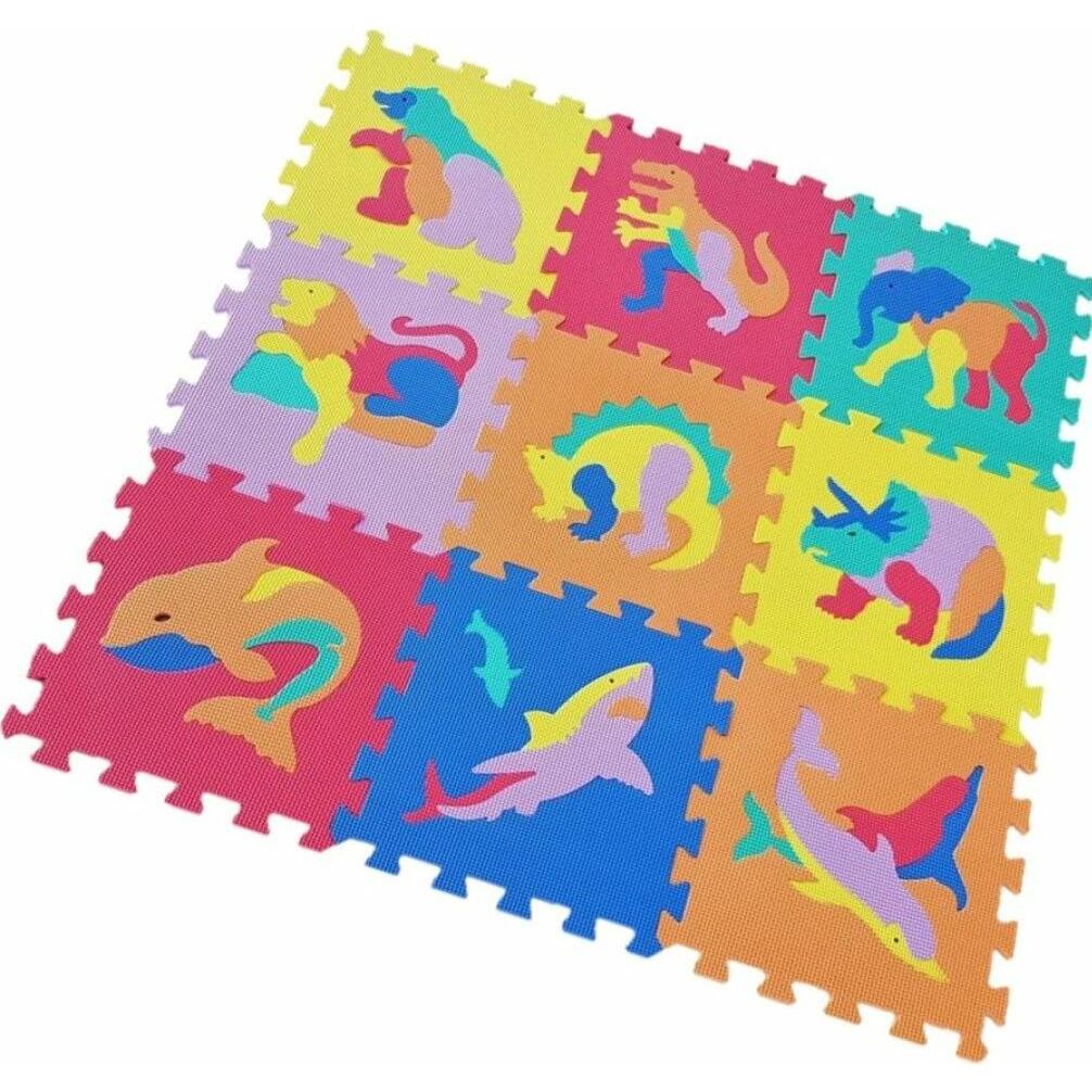 Alltoys Schaumstoffpuzzle Tiere und Dinosaurier (30x30)