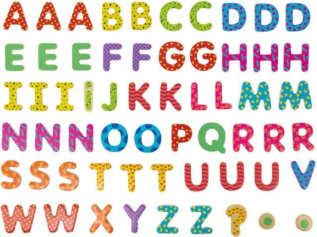 Actual product image Besttoy Magnetic letters - 60 pieces