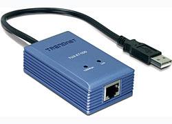 Produktbild Trendnet TU2-ET100, USB zu Fast Ethernet Adapter (USB 2.0, RJ45 (1x))