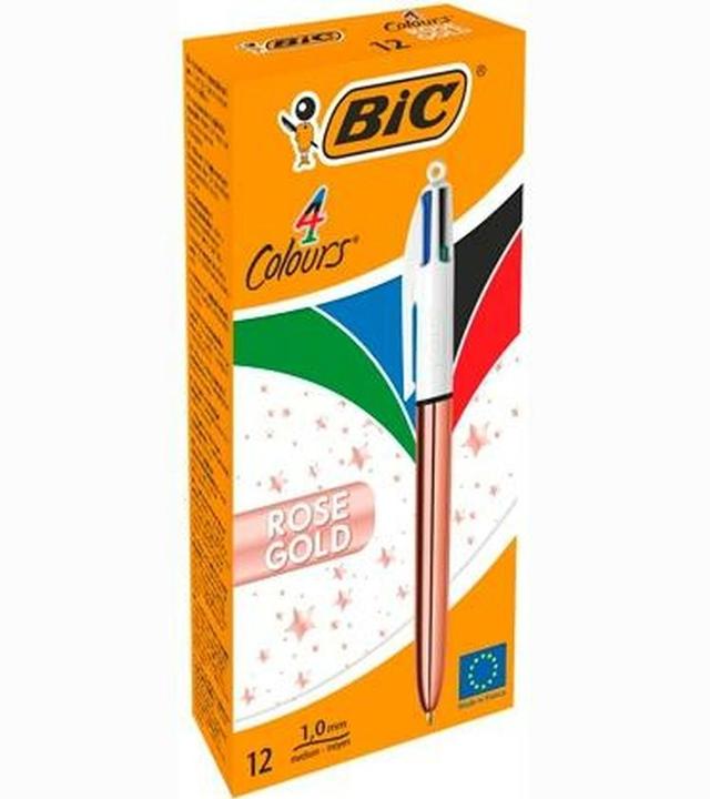 Actual product image Bic Ballpoint pen Rosegold 1mm 951737 4 colours (Pink gold, 12 x)