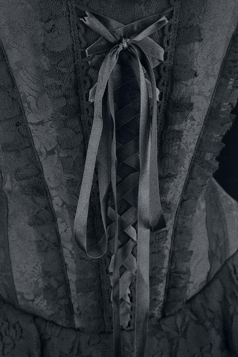 Image du produit Gothicana by EMP Aufwendiges Gothic Kleid mit Korsage und Vokuhila Rock (M)