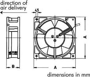 Produktbild Sunon LÜFTER 12VDC GLEITLAGER 60 x 60 x 25mm (60 mm)