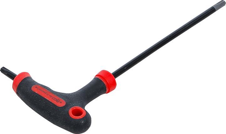 Produktbild BGS Schraubendreher mit T-Griff und seitlicher Klinge T-Profil (für Torx) mit/ohne Bohrung T20 (T-profil)
