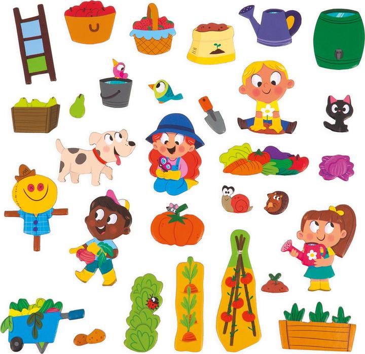 Immagine prodotto Janod Magnetistories der Garten (Multilingue, 3 - 8 anni)