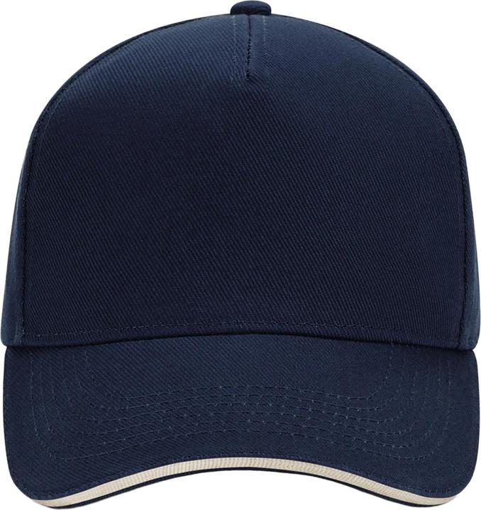 Actual product image Beechfield 5 Panel Sandwich Peak Baseball Cap (One size)