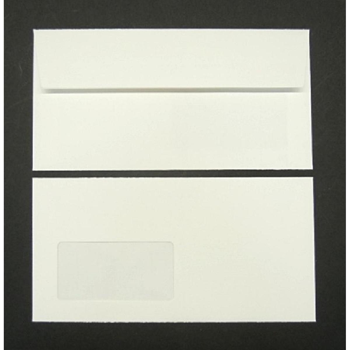 Thumbnail - Blanke, Briefumschlag, Briefumschläge Conqueror Texture DL 120g/qm HK Fenster VE=500 St. brillantweiss (110 x 220 mm, 50...