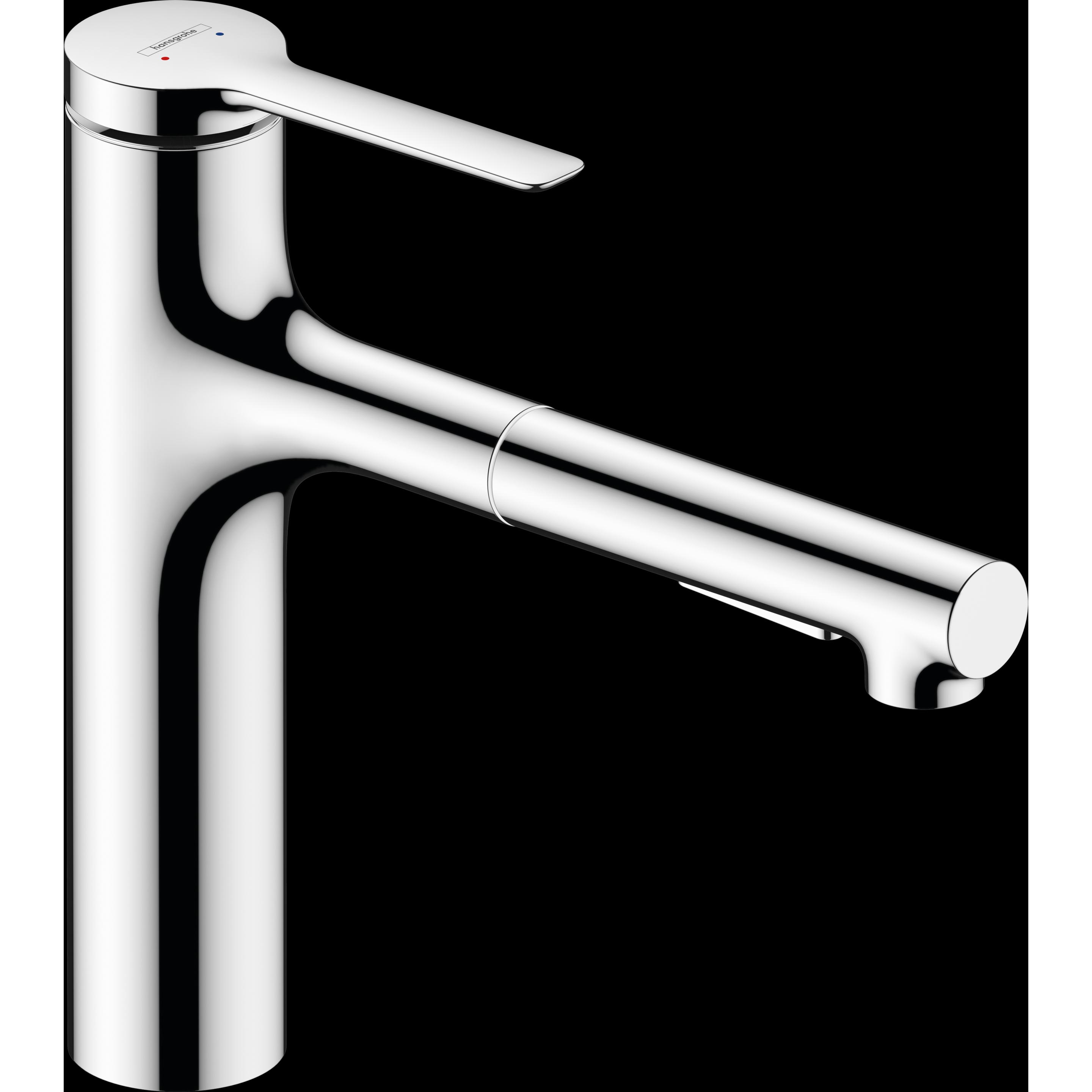 hansgrohe, Küchenarmatur, HG Einhebel-Spültischmischer Zesis M33 160, Ausziehbrause, 2 jet chrom