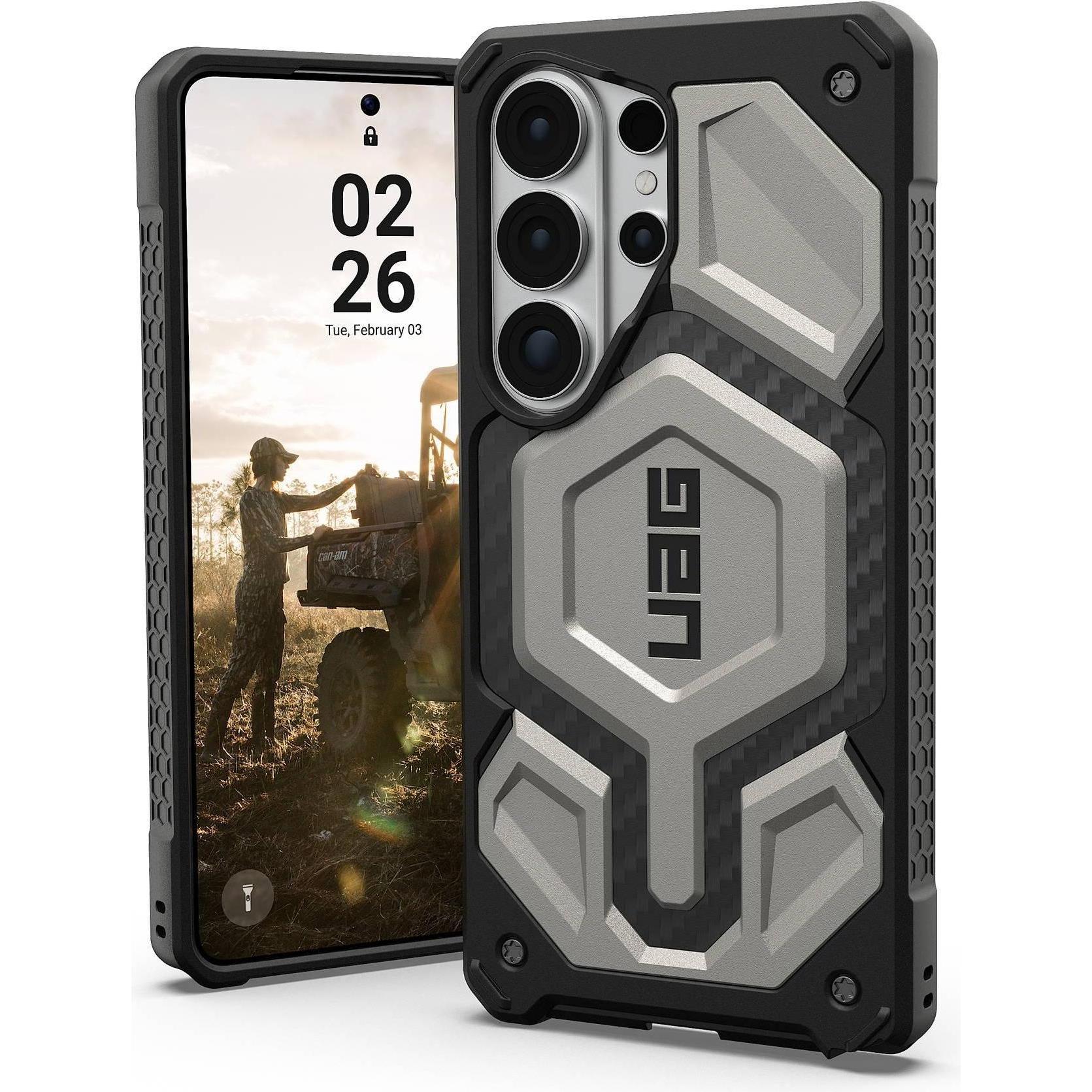 UAG - Monarch Pro MagSafe - Samsung Galaxy S26 Ultra - Titanium (Samsung Galaxy S26 Ultra), Cover smartphone, Grigio