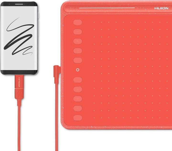 Actual product image Huion HS611 - Wired - 5080 lpi - 258.4 x 161.5 mm - USB - 1 cm - Black (5080 lpi)
