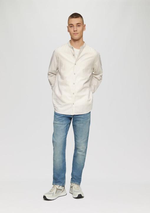 Actual product image S.Oliver Hemd Regular Fit: Stehkragenhemd aus gestreiftem Oxford (XXL)
