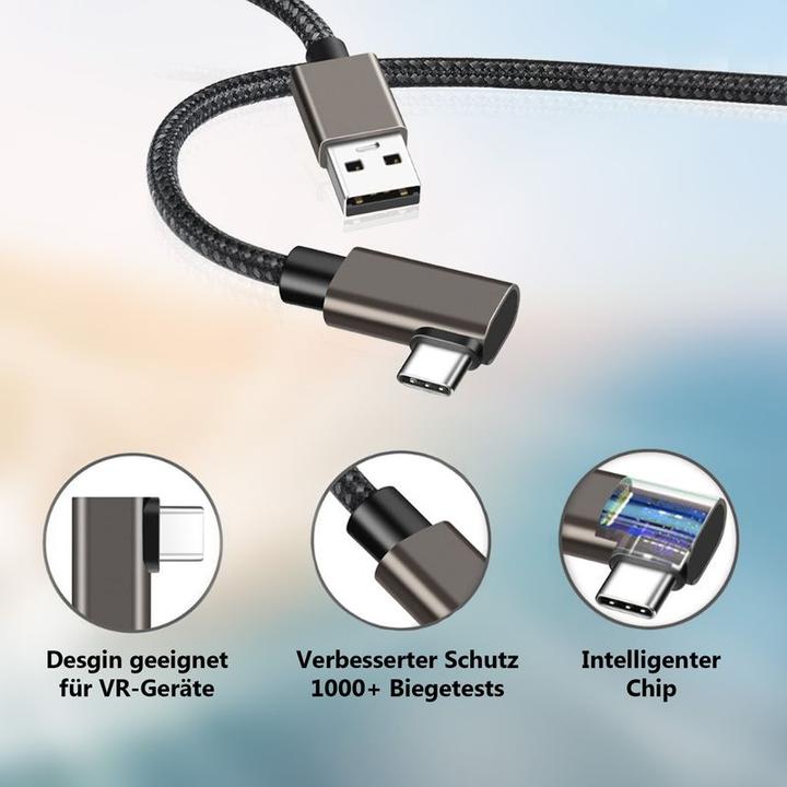 Actual product image Hermex Cable for VR goggles 5m data cable for Oculus Quest 1 + 2 VR headset