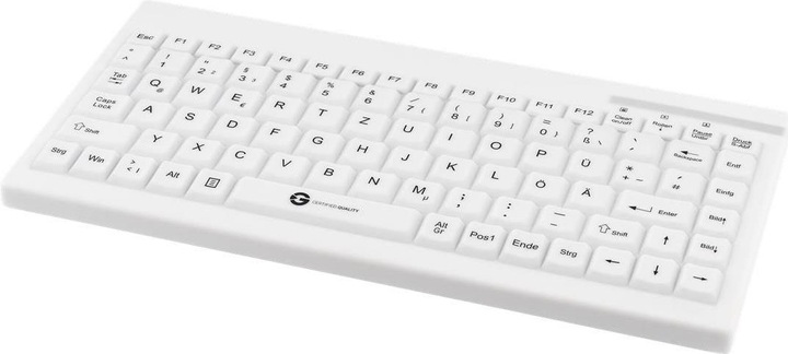 Productafbeelding Gett GCQ Cleantype Easy Protect Compact siliconen toetsenbord IP68 waterdicht desinfecteerbaar 88 (NL, Bedraad)