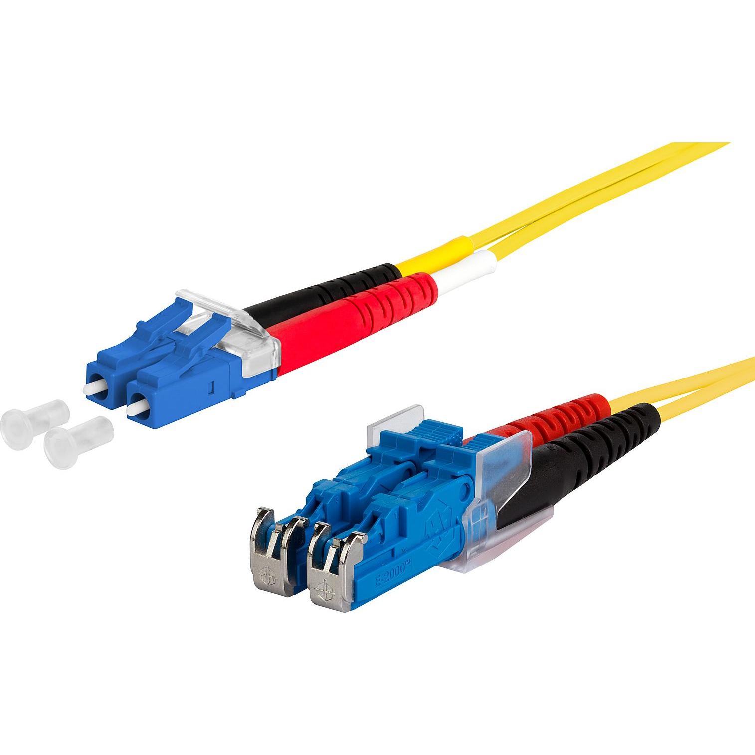 5x Metz Connect Patchkabel LC-D/E200 (2 m), Netzwerkkabel