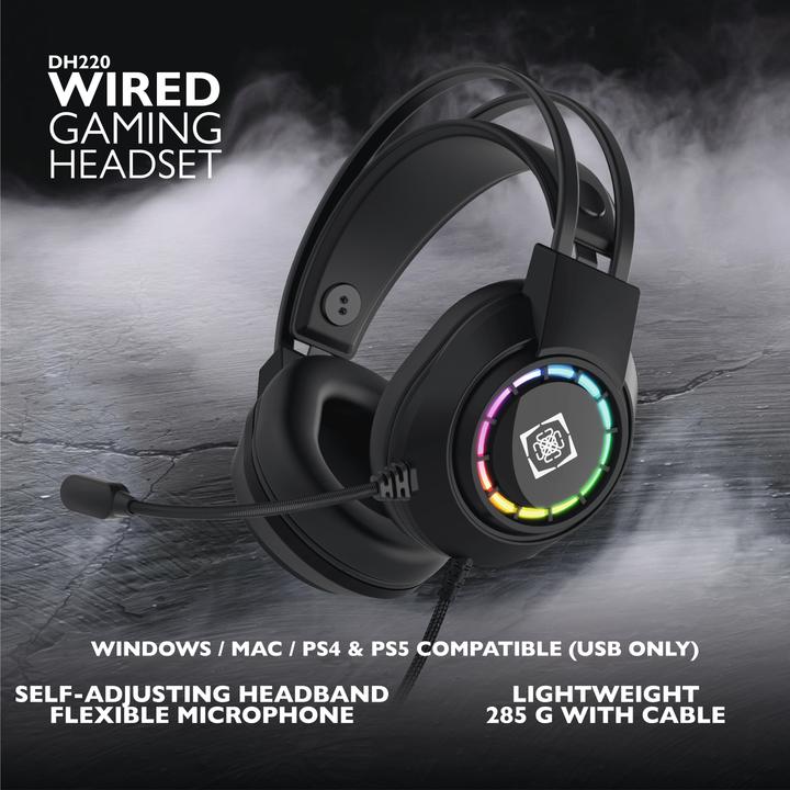 Actual product image Deltaco USB - Wired Gaming Headset (Cable)