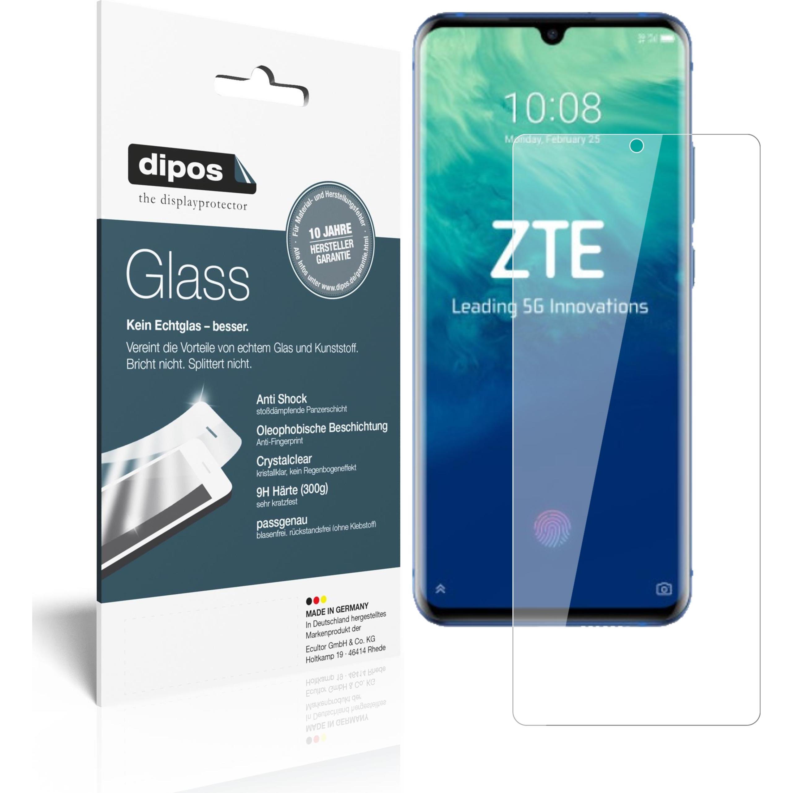 Dipos Displayschutz Anti-Shock (1 Stück, ZTE Axon 10s Pro), Smartphone Schutzfolie, Transparent