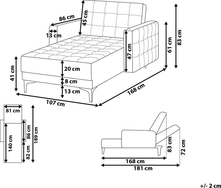 Actual product image Beliani Aberdeen (Recamiere)