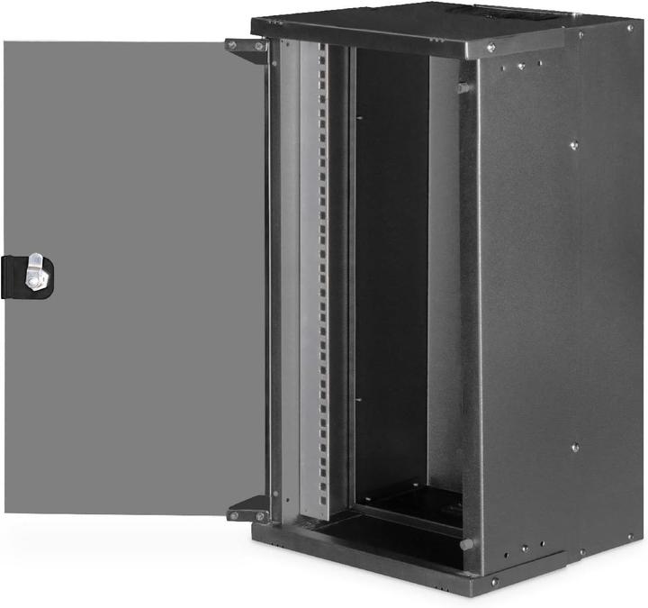 Produktbild Digitus 10" 12HE Wandgehäuse, SOHO PRO 591 x 316 x 298 mm, schwarz (12 HE, 10 Zoll Rack)