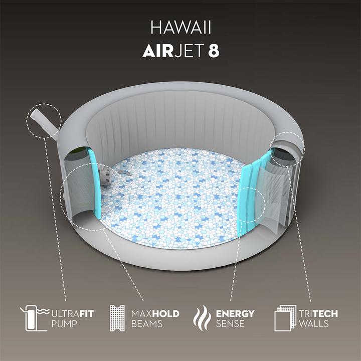 Image du produit Bestway Lay-Z-Spa Hawaii MaxHold EnergySense (8 Personnes)