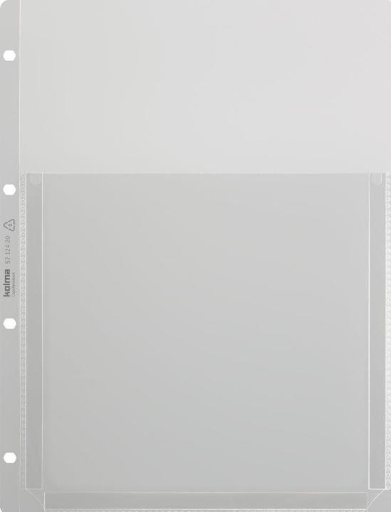 Image du produit Kolma Pochette de présentation A4 semi-couverte Voluma lisse (A4, 25x)