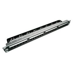 Alantec Patchpanel UTP cat.6A su 24 prievadais LSA 1U, Server Zubehör, Schwarz