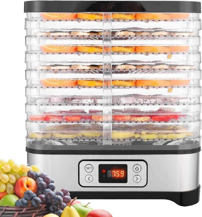 Actual product image Nictemaw 400W Food Dehydrator with Temperature Control, 8 Trays for Fruits, Vegetables, Meat