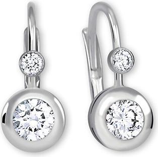 Actual product image Brilio White gold earrings with cubic zirconia 239 001 00062 07