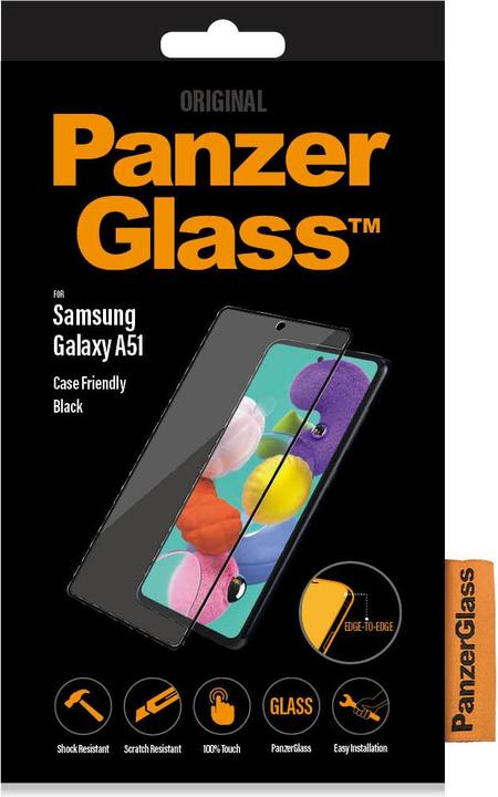 Actual product image PanzerGlass ® Screen Protector Samsung Galaxy A51, Samsung, Samsung - Galaxy A51, Dry application, S (1 pcs., Samsung Galaxy A51)