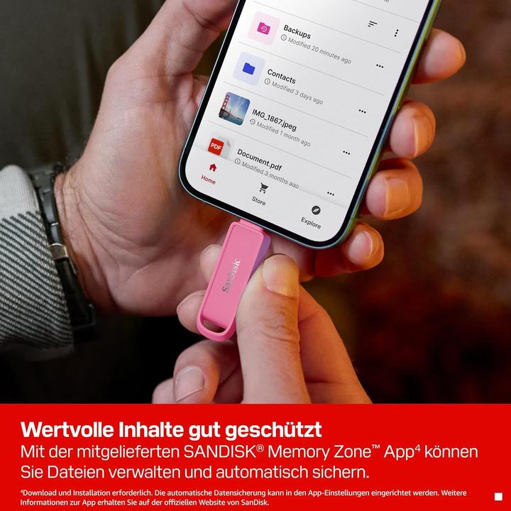 Immagine prodotto SANDISK Phone Drive USB-C Seastar Pink 512GB (512 GB, USB-C)