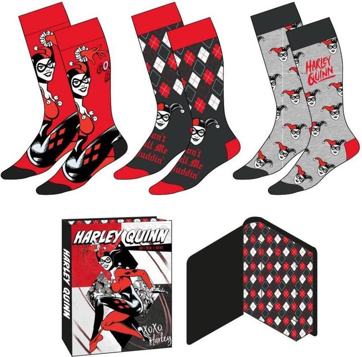 Actual product image Cerdá DC Comics Harley Quinn pack 3 adult socks (36, 43)
